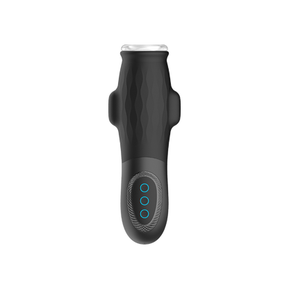 Black male masturbator on transparent bacground